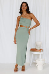 North Facing Sun Maxi Dress Green