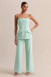 Malou | Sage Tailored Trousers