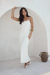 Moonlit Dance��Maxi Dress White