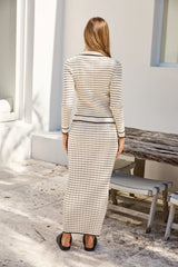 Manhattan Moment Knit Top Beige