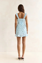 Holding Me Close Mini Dress Blue