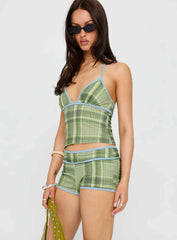 Leilanie Halter Micro Set Green Check