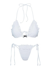 Light Ray Bikini Bottoms White