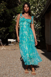 Lovers Dance Midi Dress Green