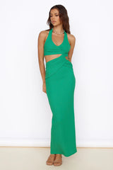 New Found Purpose Maxi Dress Green