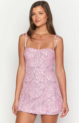 Penny Lane Pink Sequin Mini Dress