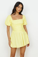 Time Again Dress Yellow