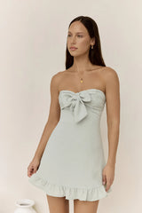 Palm Tree Dreaming Mini Dress Sage