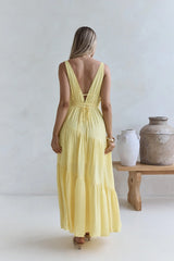 Pure Delights Maxi Dress Yellow
