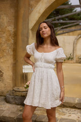 Lullaby of Lilies Mini Dress White