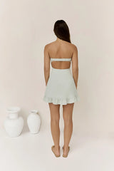 Palm Tree Dreaming Mini Dress Sage