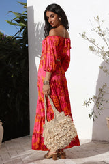 Adventures in Rome Maxi Dress Pink