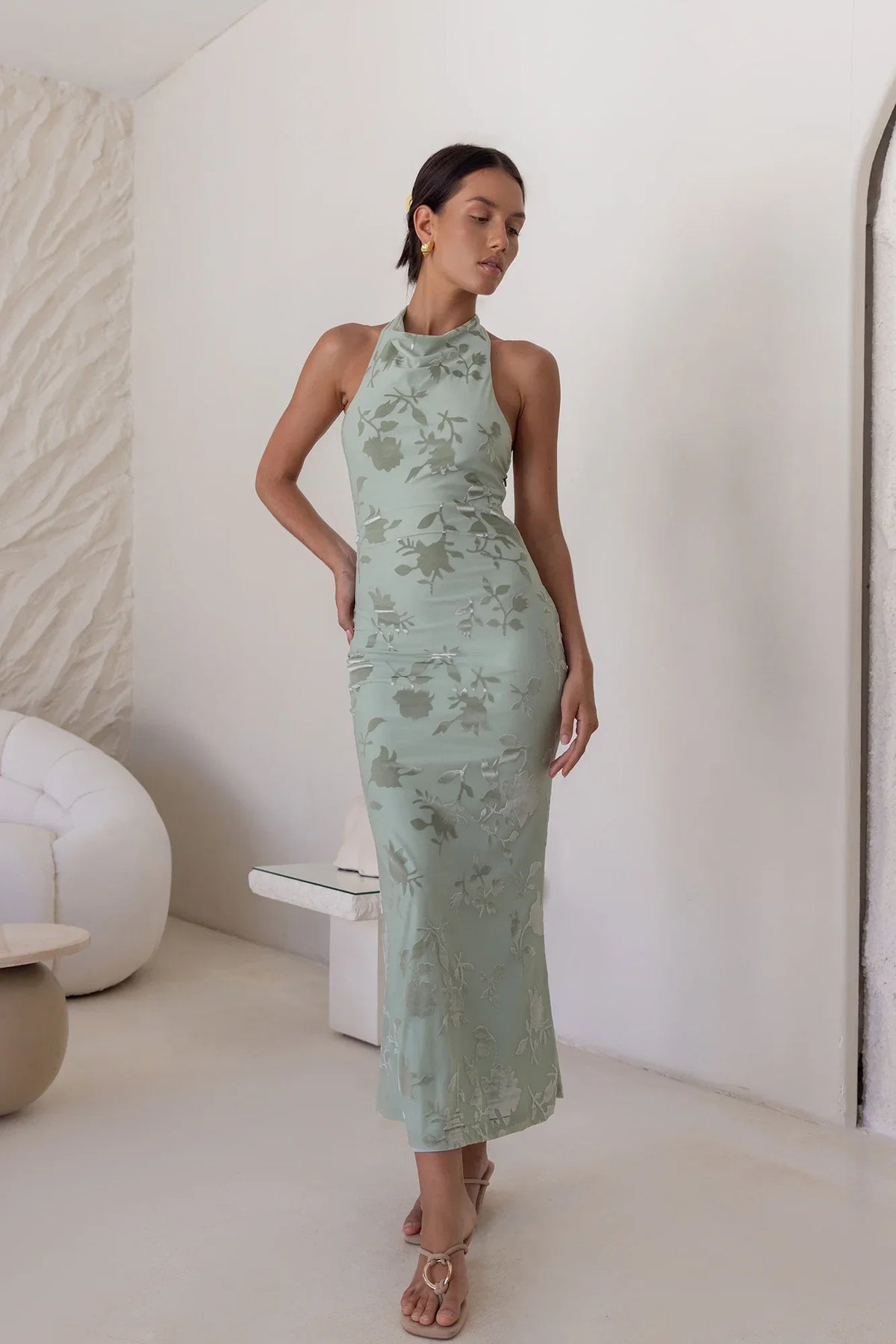 Tropic Whisper Maxi Dress Sage