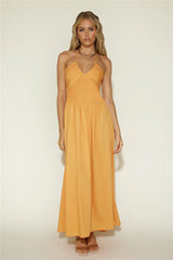 Cross My Heart Maxi Dress Orange