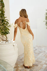 Off The Record Maxi Dress Yellow