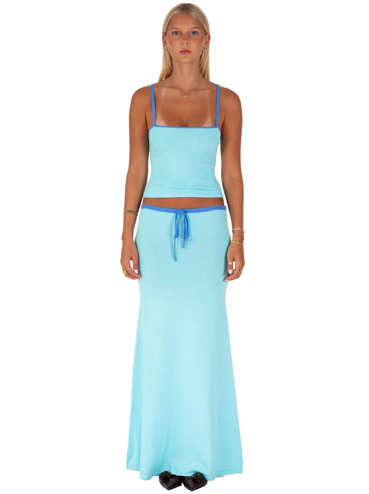 Lilly Maxi Skirt | Sky
