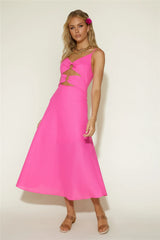 Cancel My Plans Maxi Dress Pink