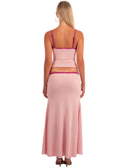 Tabitha Maxi Skirt | Raspberry