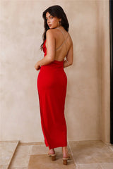 Caribbean Breeze Maxi Dress Red