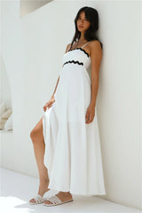 Blowing Away Maxi Dress White