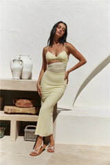 Summer Nomad Midi Dress Yellow
