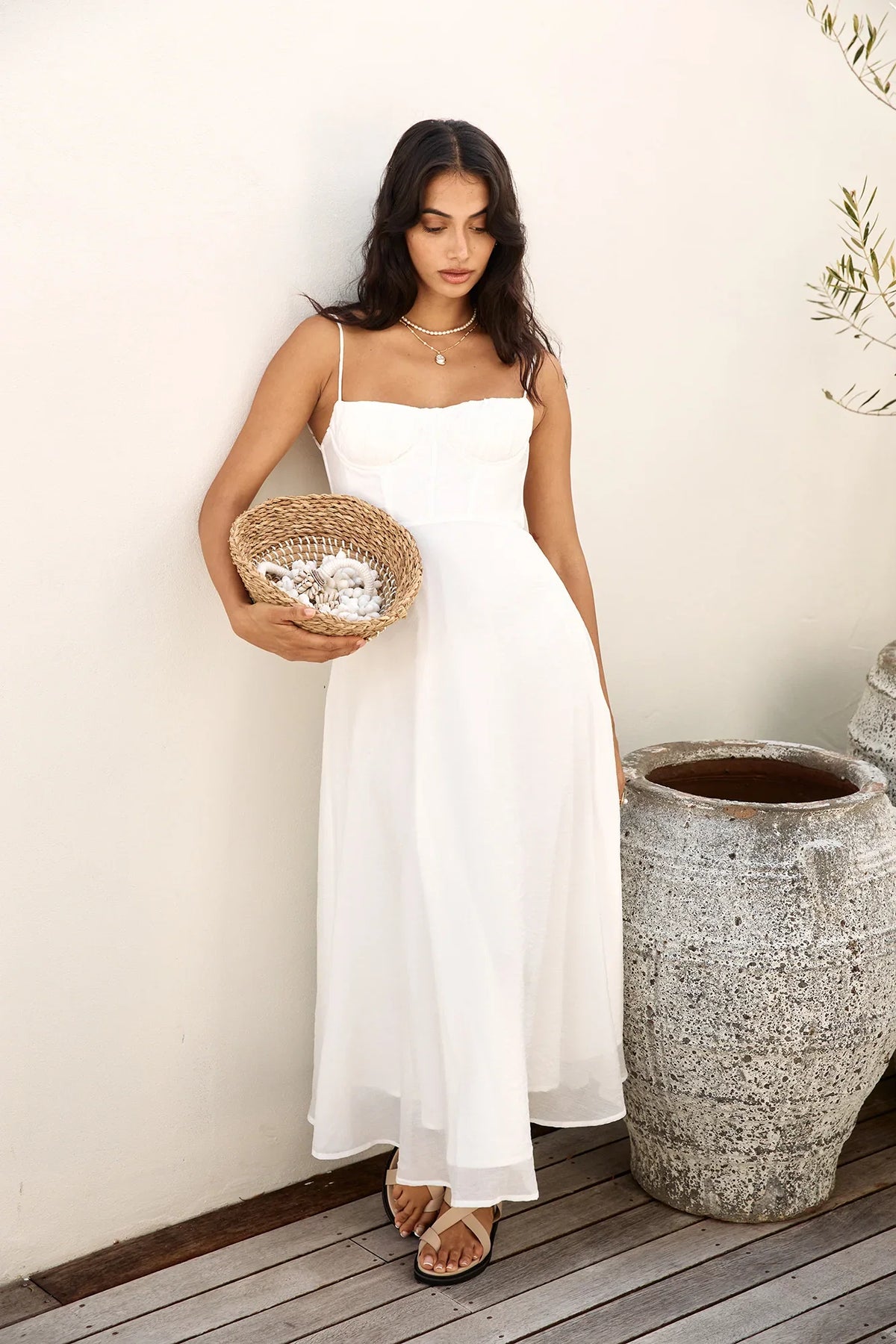 Take Her Dancing Maxi Dress White