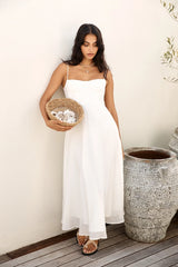 Take Her Dancing Maxi Dress White