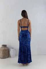 Wander In Style Maxi Dress Blue