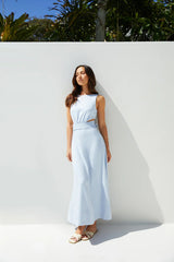 Coastal Glow Maxi Dress Blue
