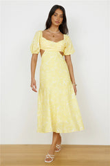 Back From Florence Maxi Dress Yellow