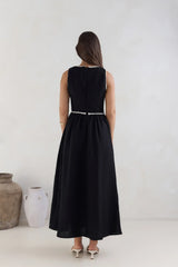 Sea Breeze Stories Maxi Dress Black