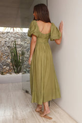 Without A Care Maxi Dress Green