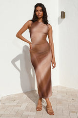 Holding Onto You Maxi Dress Brown