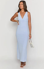 Sunflower Lilac Mesh Maxi Dress