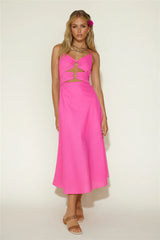 Cancel My Plans Maxi Dress Pink