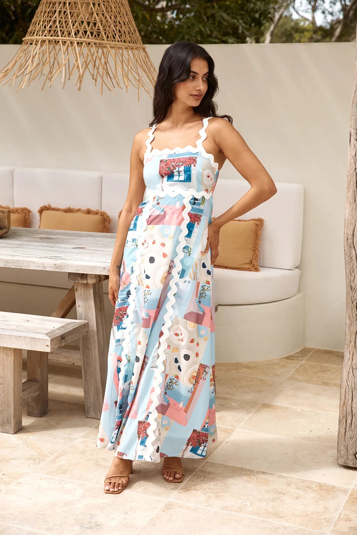 New In Town Maxi Dress Multi