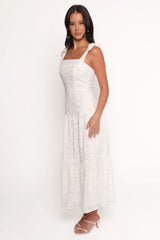 Lavinia Maxi Dress - White Floral