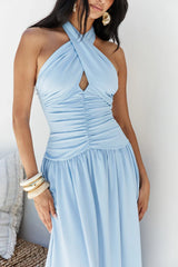 Mocha Moments Maxi Dress Blue