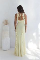 All Night Affair Maxi Dress Yellow