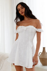 Summer Halo White Mini Dress