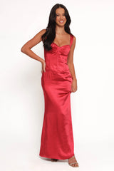 Oura Maxi Dress - Red