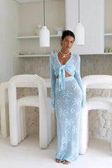 Terra Maxi Skirt Baby Blue