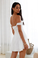Summer Halo White Mini Dress