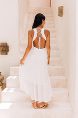Speak Your Word Maxi Dress White