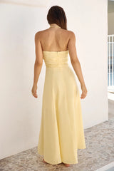 Sunshine Bliss Strapless Maxi Dress Yellow