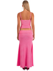 Gabriella Maxi Skirt | Flamingo
