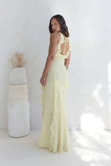 All Night Affair Maxi Dress Yellow