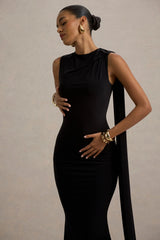 Mia | Black Maxi Dress With Sash