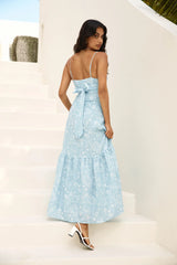 Bright Skies Maxi Dress Blue