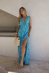 Sunny Allure Maxi Dress Blue